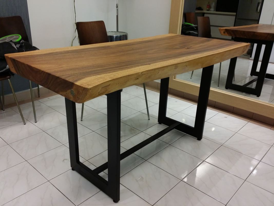 Rain Tree Solid Wood Table, Solid wood slab, solid wood table, live edge wood slab, suar wood table, suar wood slab