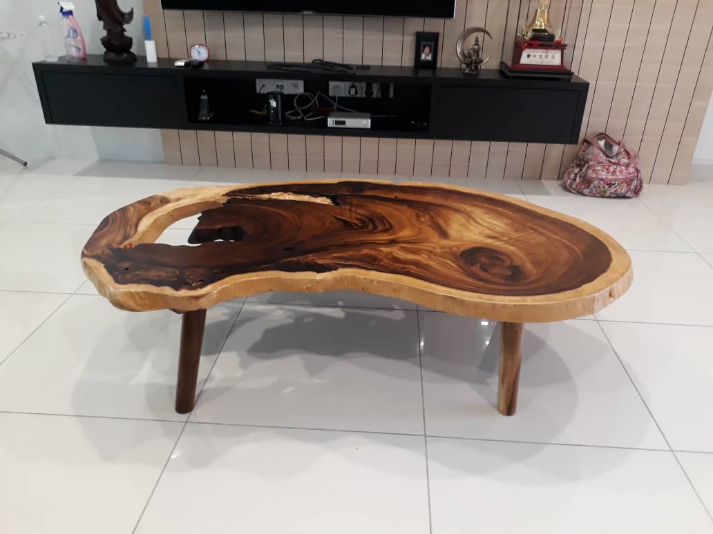 Rain Tree Solid Wood Table, Solid wood slab, solid wood table, live edge wood slab, suar wood table, suar wood slab